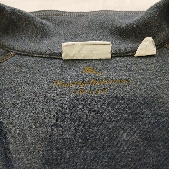 Tommy Bahama Mens Green/Gray Quarter Zip Pullover Sweater Sz XXL‎ - Picture 2 of 5